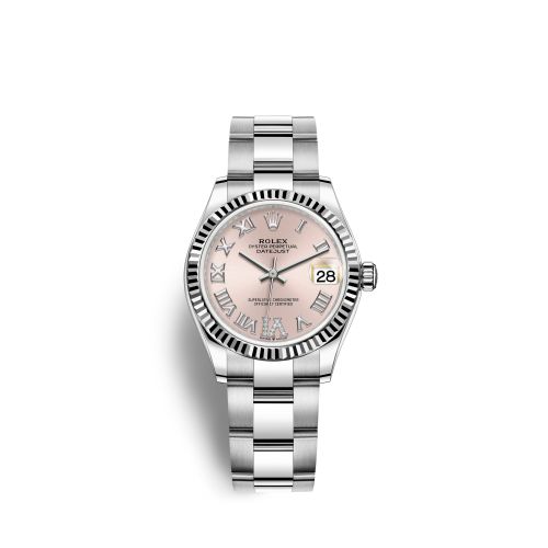 Rolex 278274-0023 : Datejust 31 Stainless Steel Fluted / Oyster / Pink - Roman