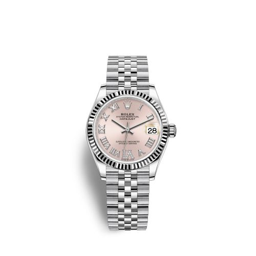 Rolex 278274-0024 : Datejust 31 Stainless Steel Fluted / Jubilee / Pink - Roman