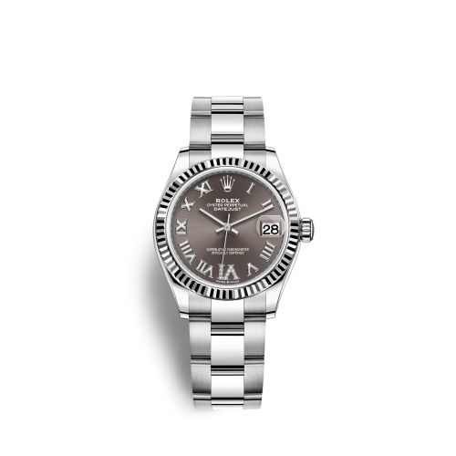 Rolex 278274-0027 : Datejust 31 Stainless Steel Fluted / Oyster / Grey - Roman