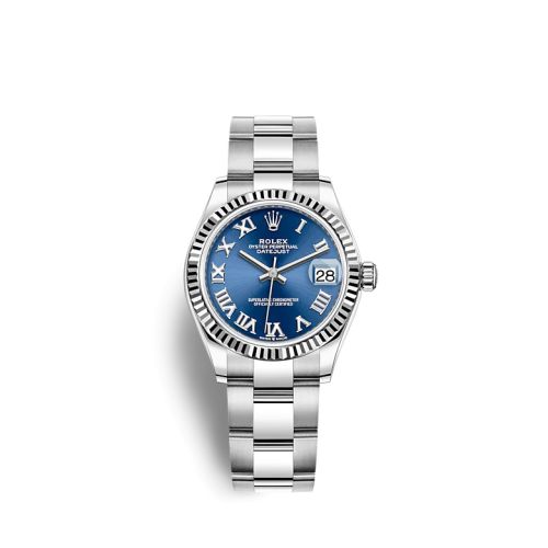 Rolex 278274-0033 : Datejust 31 Stainless Steel / Fluted / Blue - Roman / Oyster