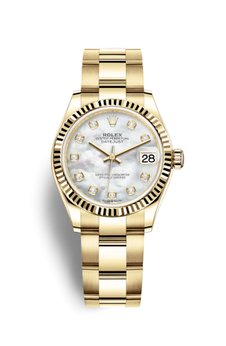 Rolex 278278-0017 : Datejust 31 Yellow Gold / Fluted / MOP / Oyster