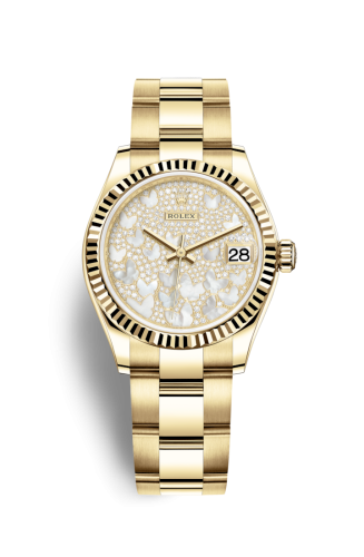 Rolex 278278-0021 : Datejust 31 Yellow Gold / Fluted / Butterfly / Oyster
