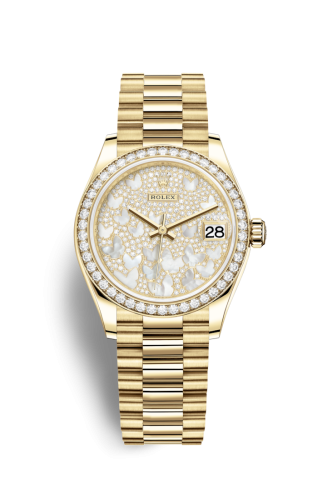 Rolex 278288rbr-0011 : Datejust 31 Yellow Gold / Diamond / Butterfly / President