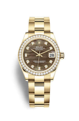 Rolex 278288rbr-0031 : Datejust 31 Yellow Gold / Diamond / Black MOP / Oyster
