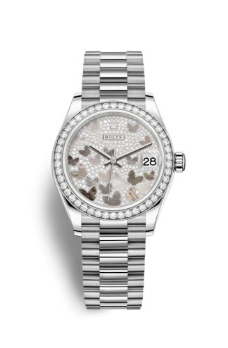 Rolex 278289rbr-0008 : Datejust 31 White Gold / Diamond / Butterfly / President
