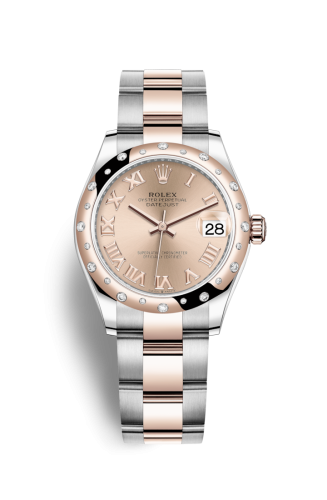 Rolex 278341rbr-0005 : Datejust 31 Stainless Steel/ Rose Gold / Domed - Diamond / Rose - Roman / Oyster