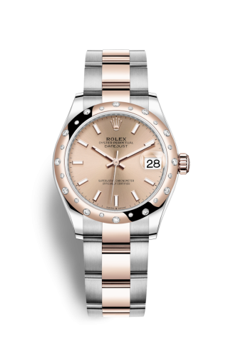 Rolex 278341rbr-0009 : Datejust 31 Stainless Steel/ Rose Gold / Domed - Diamond / Rose / Oyster