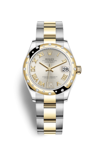 Rolex 278343rbr-0003 : Datejust 31 Stainless Steel / Yellow Gold / Domed - Diamond / Silver - Roman / Oyster