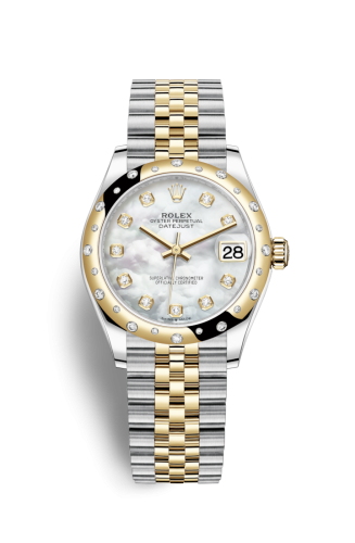 Rolex 278343rbr-0028 : Datejust 31 Stainless Steel / Yellow Gold / Domed - Diamond / MOP / Jubilee