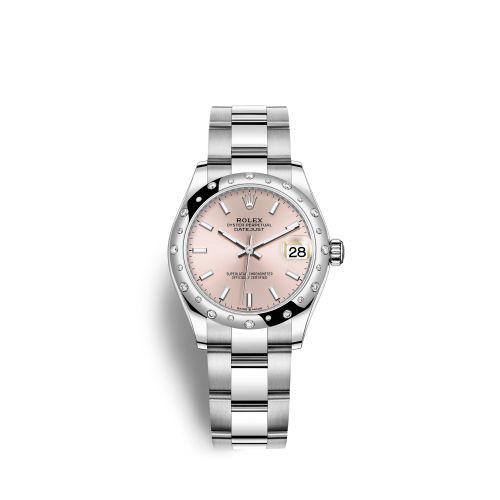Rolex 278344rbr-0015 : Datejust 31 Stainless Steel Domed Diamond / Oyster / Pink