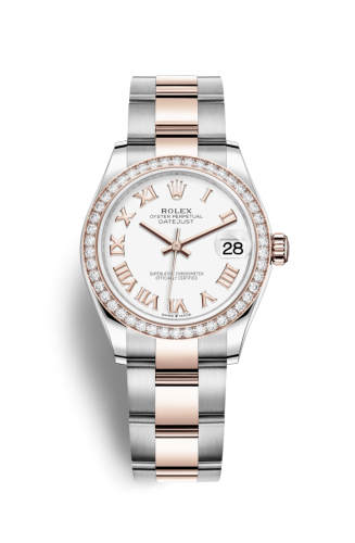 Rolex 278381rbr-0003 : Datejust 31 Stainless Steel/ Rose Gold / Diamond / White - Roman / Oyster