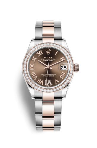 Rolex 278381rbr-0005 : Datejust 31 Stainless Steel/ Rose Gold / Diamond / Chocolate - Roman / Oyster