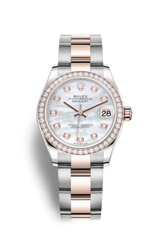 Rolex 278381rbr-0025 : Datejust 31 Stainless Steel/ Rose Gold / Diamond / MOP / Oyster