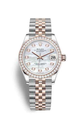 Rolex 278381rbr-0026 : Datejust 31 Stainless Steel/ Rose Gold / Diamond / MOP / Jubilee