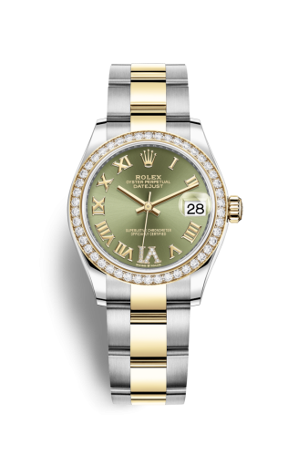 Rolex 278383rbr-0015 : Datejust 31 Stainless Steel / Yellow Gold / Diamond / Olive - Roman / Oyster