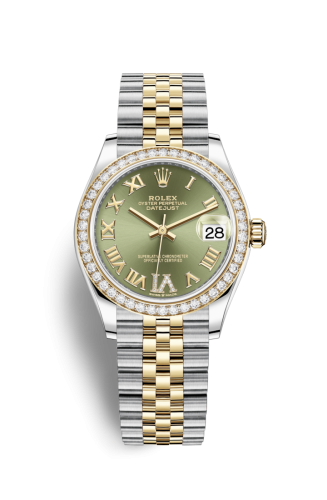 Rolex 278383rbr-0016 : Datejust 31 Stainless Steel / Yellow Gold / Diamond / Olive - Roman / Jubilee