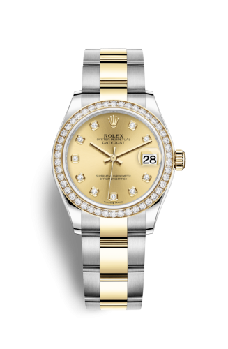 Rolex 278383rbr-0025 : Datejust 31 Stainless Steel / Yellow Gold / Diamond / Champagne - Diamond / Oyster