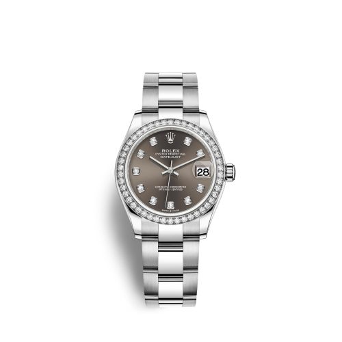 Rolex 278384rbr-0009 : Datejust 31 Stainless Steel Diamond / Oyster / Grey - Diamond