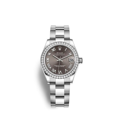 Rolex 278384rbr-0025 : Datejust 31 Stainless Steel Diamond / Oyster / Grey - Roman