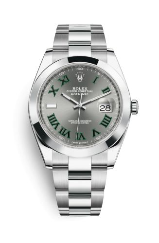 Rolex 126300-0013 : Datejust 41 Stainless Steel Smooth / Oyster / Slate Roman