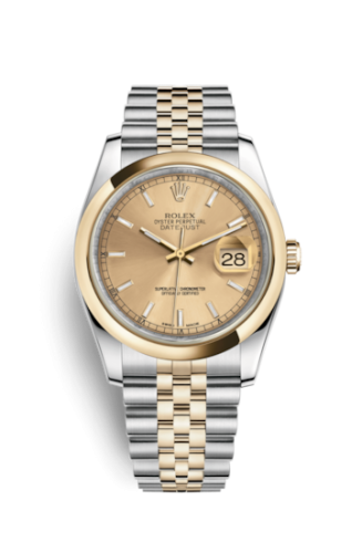 Rolex 116203-0142 : Datejust 36 Rolesor Yellow Domed / Jubilee / Champagne