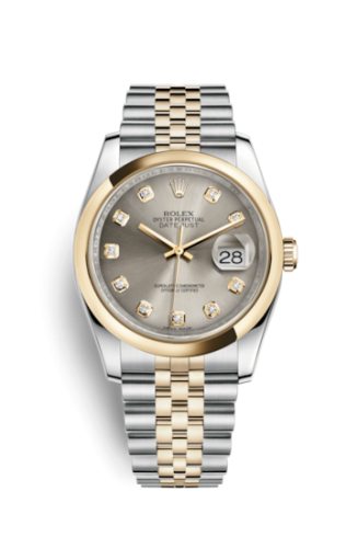 Rolex 116203-0169 : Datejust 36 Rolesor Yellow Domed / Jubilee / Steel Diamonds