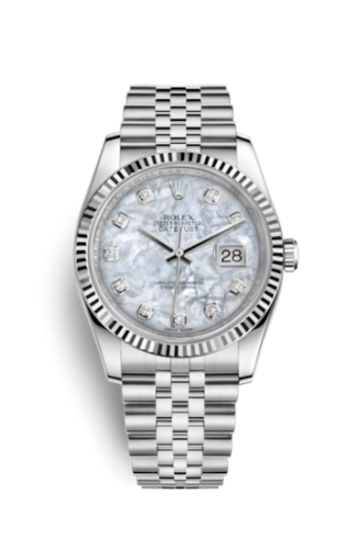 Rolex 116234-0078 : Datejust 36 Stainless Steel Fluted / Jubilee / MOP