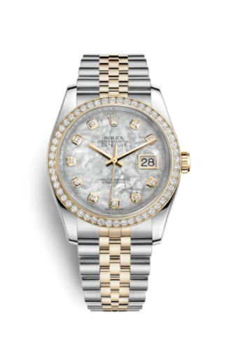 Rolex 116243-0018 : Datejust 36 Rolesor Yellow Diamond / Jubilee / MOP