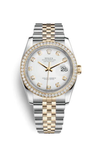 Rolex 116243-0021 : Datejust 36 Rolesor Yellow Diamond / Jubilee / White Diamond