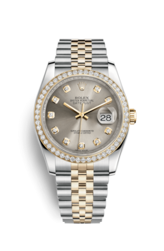 Rolex 116243-0023 : Datejust 36 Rolesor Yellow Diamond / Jubilee / Steel Diamond