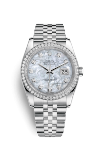 Rolex 116244-0011 : Datejust 36 Stainless Steel Diamond / Jubilee / MOP