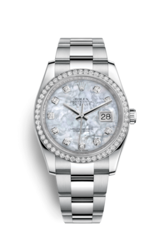 Rolex 116244-0020 : Datejust 36 Stainless Steel Diamond / Oyster / MOP