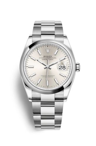 Rolex 126200-0002 : Datejust 36 Stainless Steel / Domed / Silver / Oyster