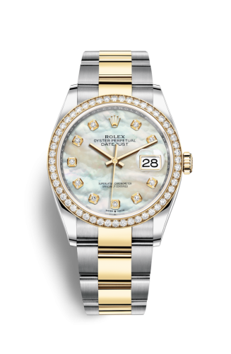 Rolex 126283RBR-0010 : Datejust 36 Stainless Steel / Yellow Gold / Diamond / MOP Diamond / Oyster