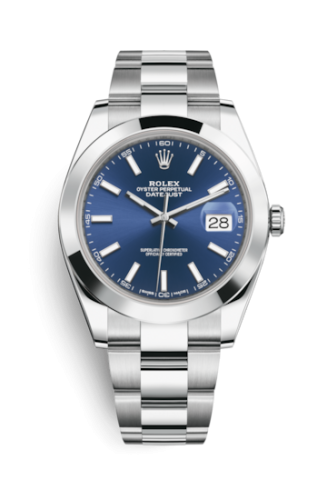 Rolex 126300-0001 : Datejust 41 Stainless Steel Smooth / Oyster / Blue