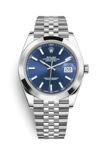 Rolex 126300-0002 : Datejust 41 Stainless Steel Smooth / Jubilee / Blue