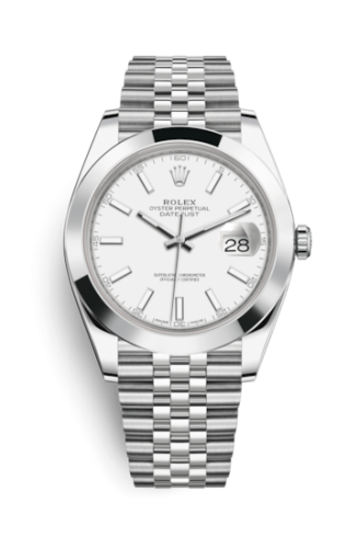 Rolex 126300-0006 : Datejust 41 Stainless Steel Smooth / Jubilee / White