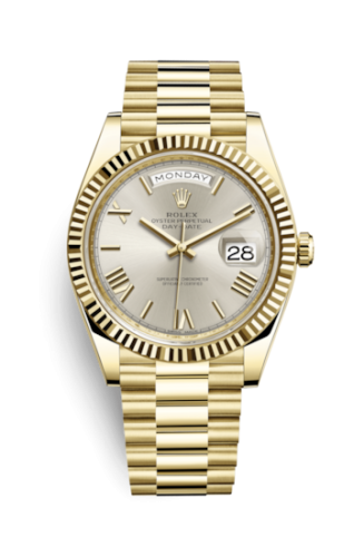 Rolex 228238-0002 : Day-Date 40 Yellow Gold / Silver - Roman