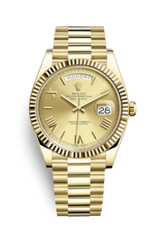 Rolex 228238-0006 : Day-Date 40 Yellow Gold / Champagne - Roman