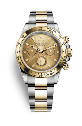 Rolex 116503-0003 : Cosmograph Daytona Stainless Steel / Yellow Gold / Champagne