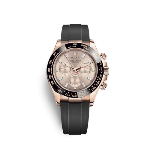 Rolex 116515LN-0061 : Cosmograph Daytona Everose / Cerachrom /  Pink - Baguette / Oysterflex