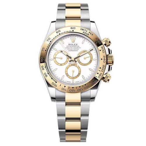 Rolex 126503-0001 : Cosmograph Daytona Stainless Steel - Yellow Gold / White / Oyster