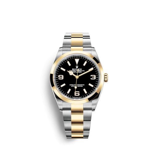 Rolex 124273-0001 : Explorer 36 Stainless Steel / Yellow Gold