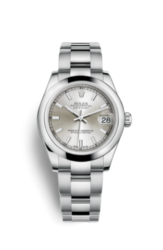 Rolex 178240-0022 : Datejust 31 Stainless Steel Domed / Oyster / Silver