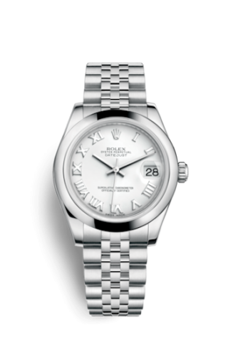Rolex 178240-0038 : Datejust 31 Stainless Steel Domed / Jubilee / White Roman