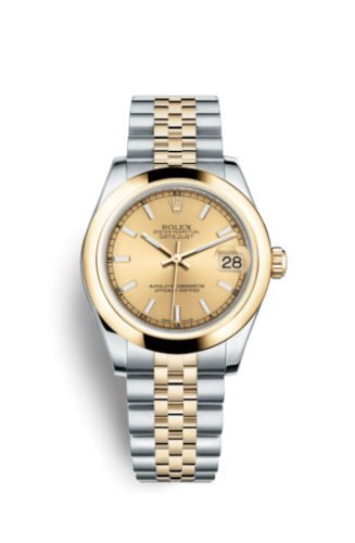 Rolex 178243-0003 : Datejust 31 Rolesor Yellow  Domed / Jubilee / Champagne