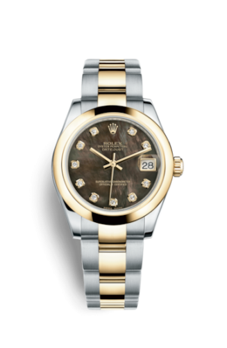 Rolex 178243-0068 : Datejust 31 Rolesor Yellow Domed / Oyster / Black MOP