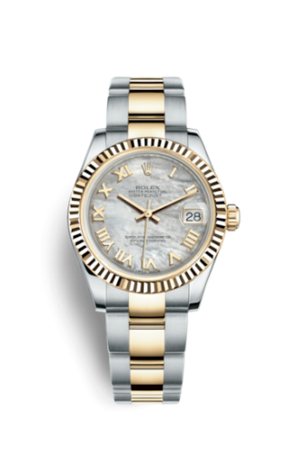 Rolex 178273-0037 : Datejust 31 Rolesor Yellow Fluted / Oyster / MOP Roman