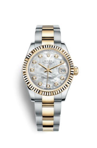 Rolex 178273-0038 : Datejust 31 Rolesor Yellow Fluted / Oyster / MOP