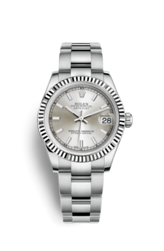 Rolex 178274-0025 : Datejust 31 Stainless Steel Fluted / Oyster / Silver
